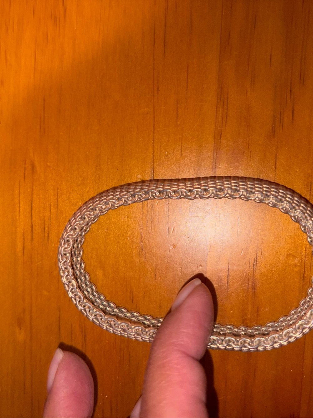 Tiffany authentic mesh bangle bracelet with box and bag. - Picture 7 of 8